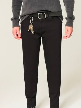 Black No Fade Athletic Skinny Jeans